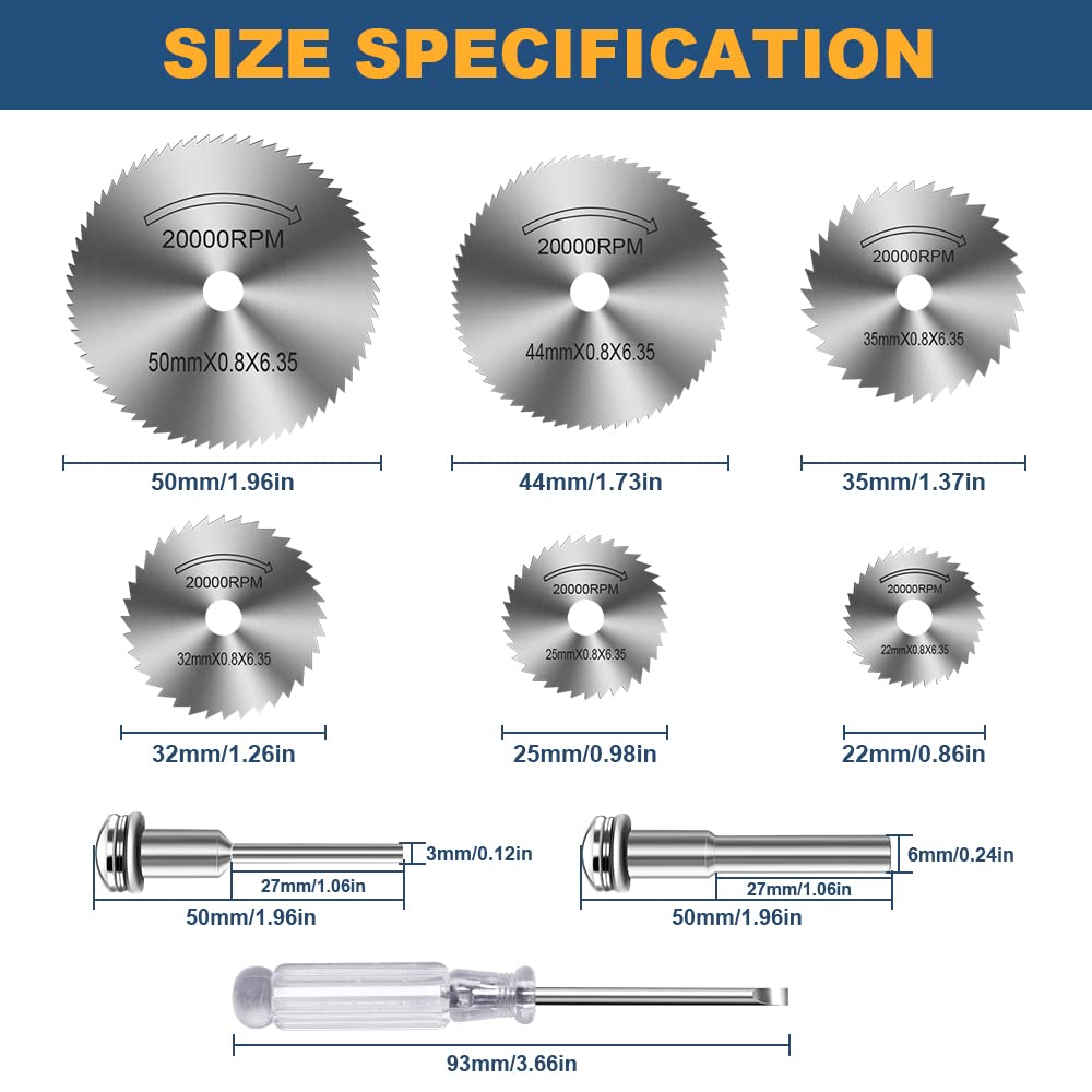 6Pcs HSS Drill Saw Blades for  - Cordless Rotary Tool Kit Accessories ulasan dan harga