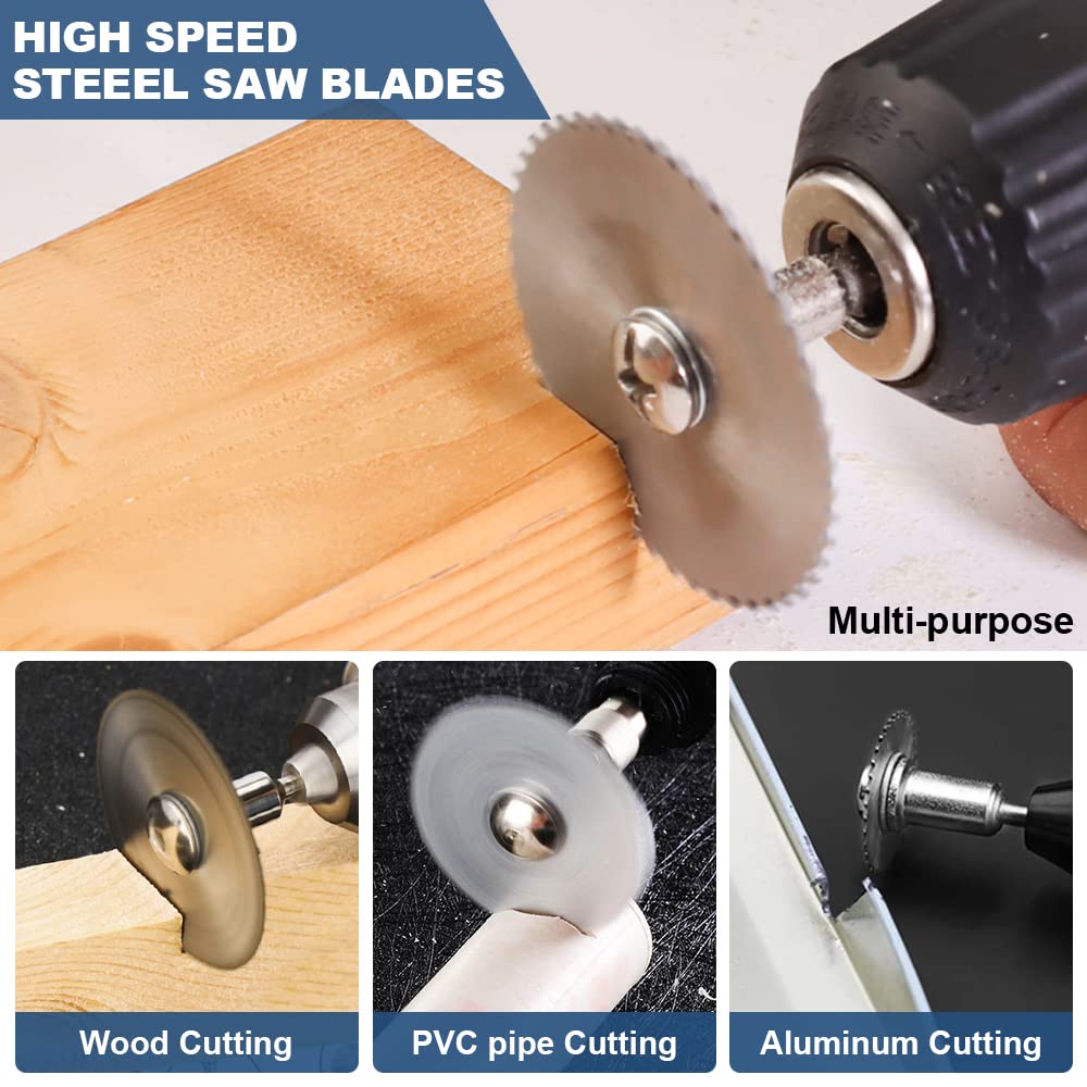6Pcs HSS Drill Saw Blades for  - Cordless Rotary Tool Kit Accessories ulasan dan harga