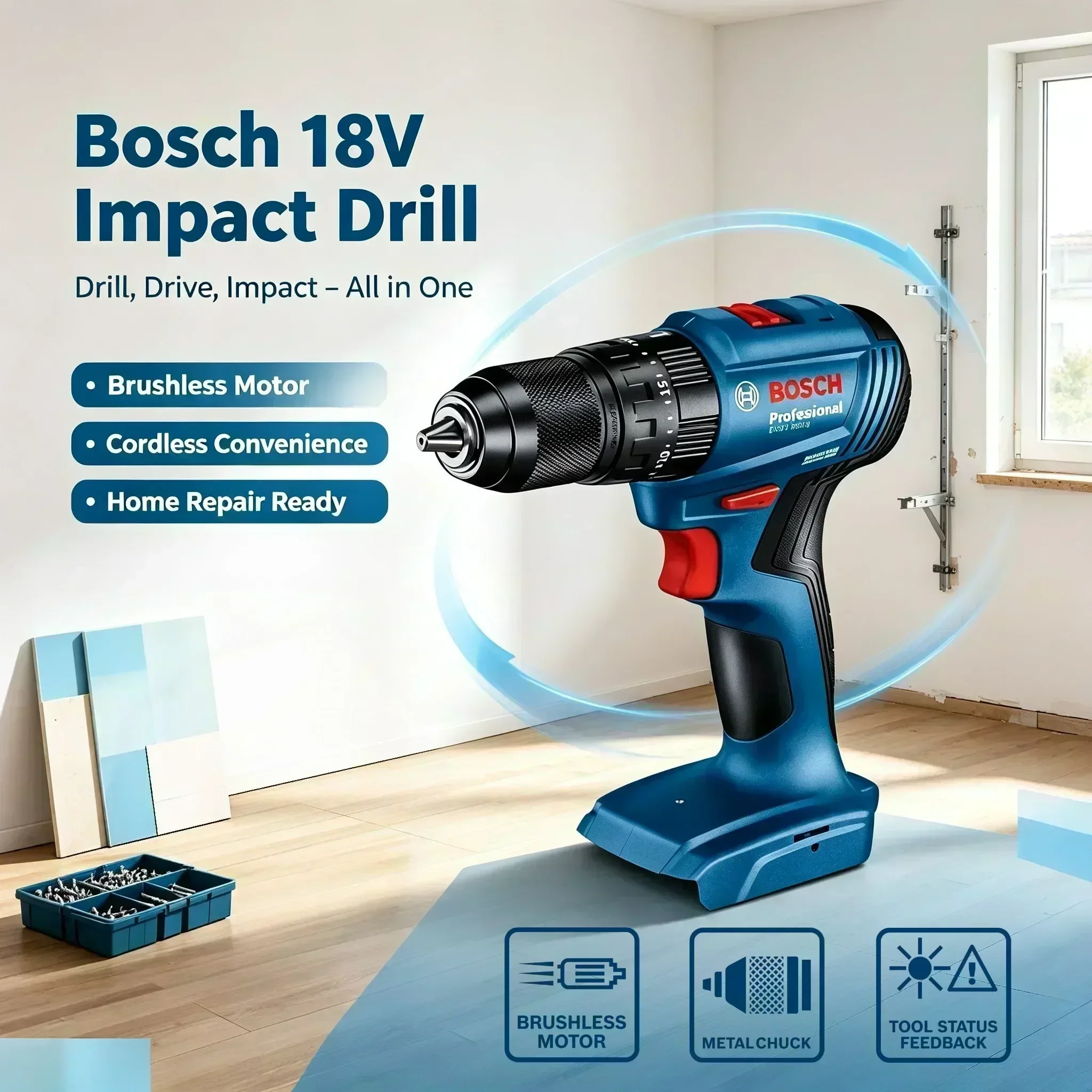 Bosch GSB 185-LI 18V Brushless - Brushless Cordless Electric Drill 18V ulasan dan harga