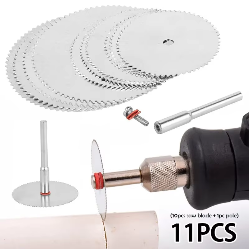 11PCS Micro Circular Saw Blade - Cordless Rotary Tool Kit Accessories ulasan dan harga