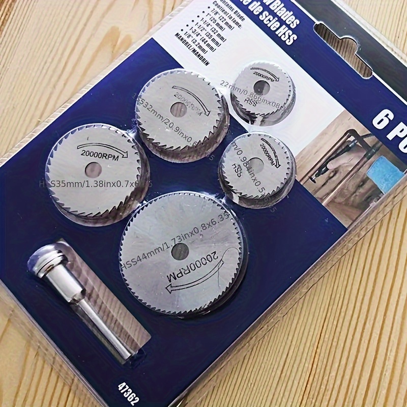 6Pcs Mini Circular Saw Blade,  - Cordless Rotary Tool Kit Accessories ulasan dan harga