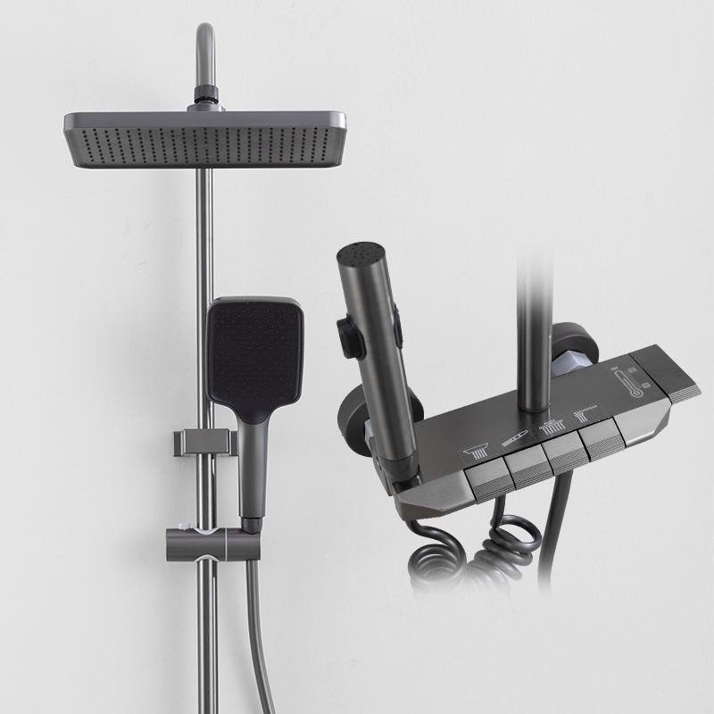 Grey Chrome Bathroom Shower Fa - Plumbing ulasan dan harga
